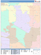 Arlington Heights Digital Map Color Cast Style